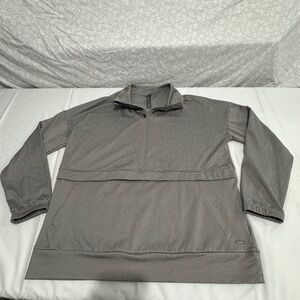 Sportwear grey half zipper with pocket both side brand mondetta jacket size L